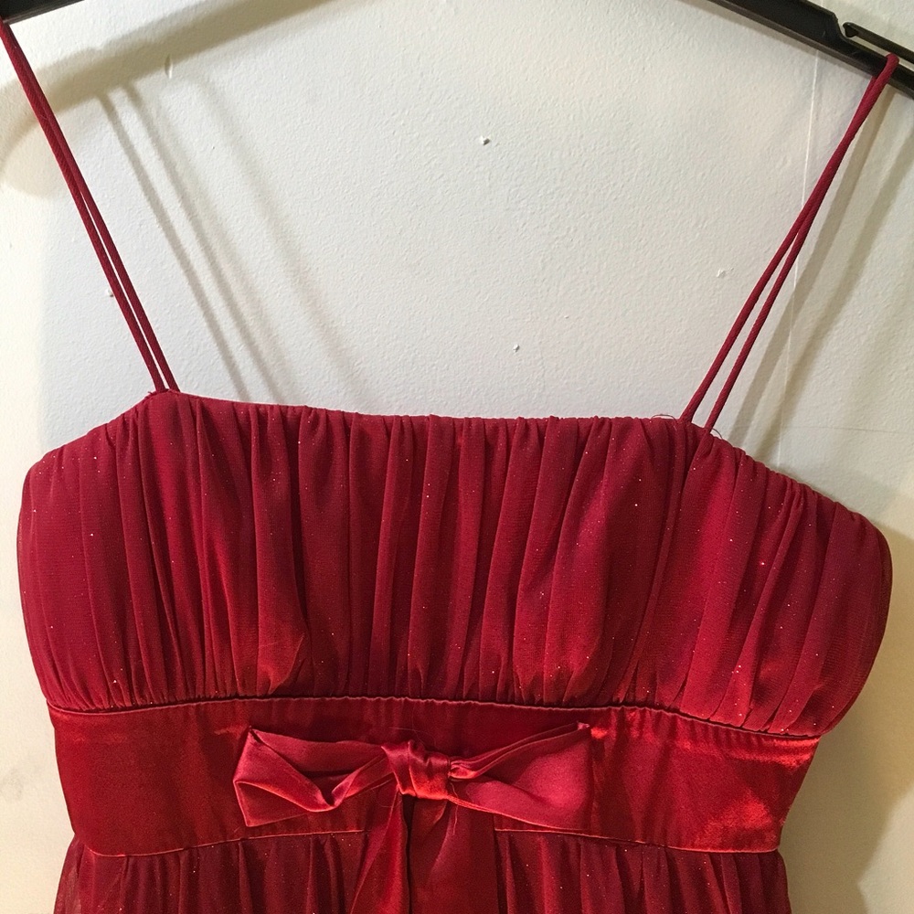 CityTriangles Red Sparkly Semi Formal Dress Size 7 - Picture 8 of 8